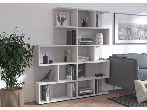Regał More modułowy 02+05+01 kolor Jasny Szary