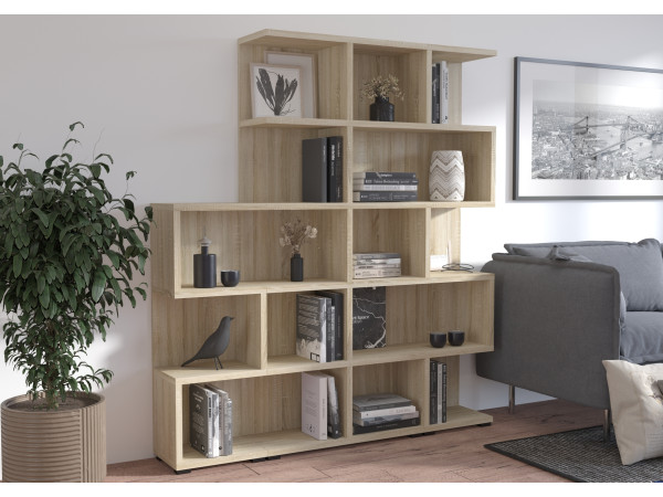 Regał More modułowy 02+05+01 kolor Dąb Sonoma