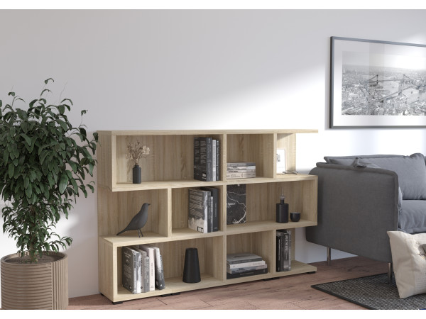 Regał More modułowy 02+06+02 kolor Dąb Sonoma