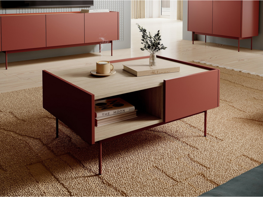 Ława COLOR do salonu, pokoju kolor Ceramic Red....