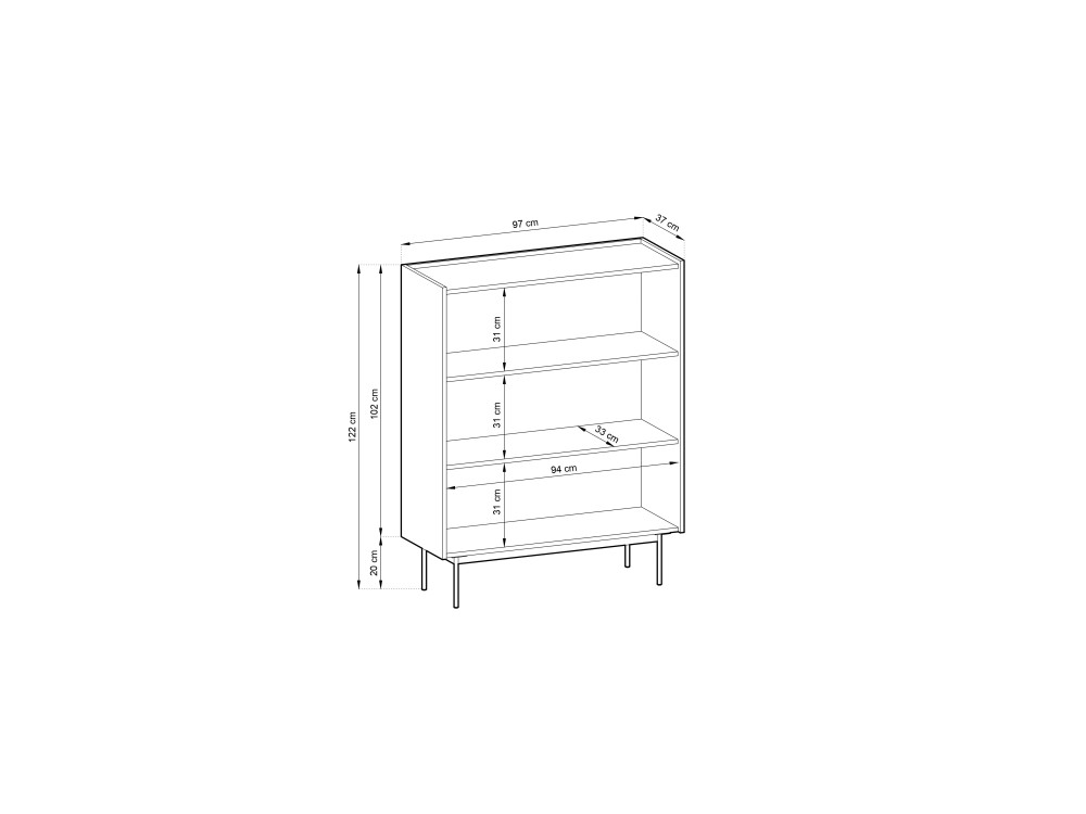 Komoda wysoka COLOR do salonu, pokoju kolor...