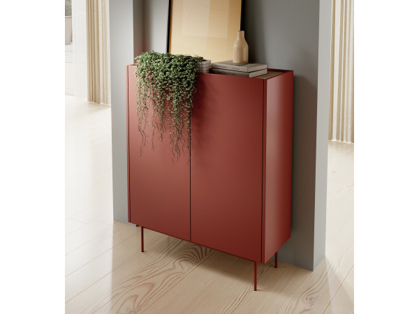 Komoda wysoka COLOR do salonu, pokoju kolor Ceramic Red....