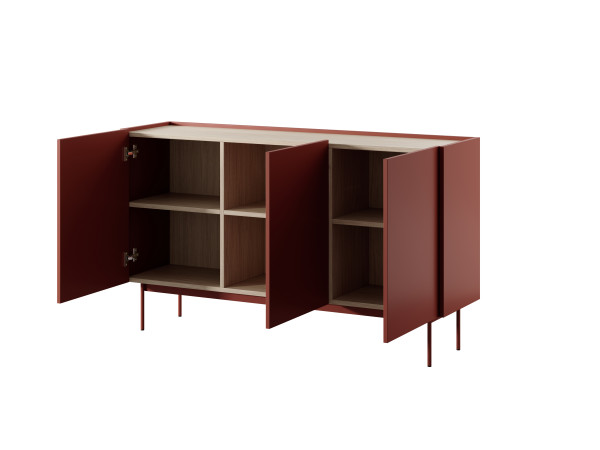 Komoda COLOR do salonu, pokoju kolor Ceramic Red. Meble segmentowe. Nowoczesne. Stwórz własny zestaw