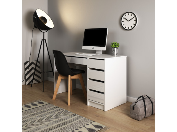 Biurko Ada kolor Biały. Prawe lub Lewe
