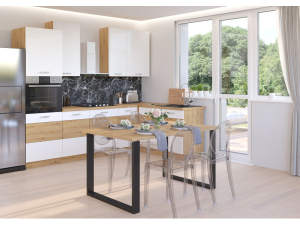 Stół Imperial kolor Dąb Artisan. Metalowe Nogi.