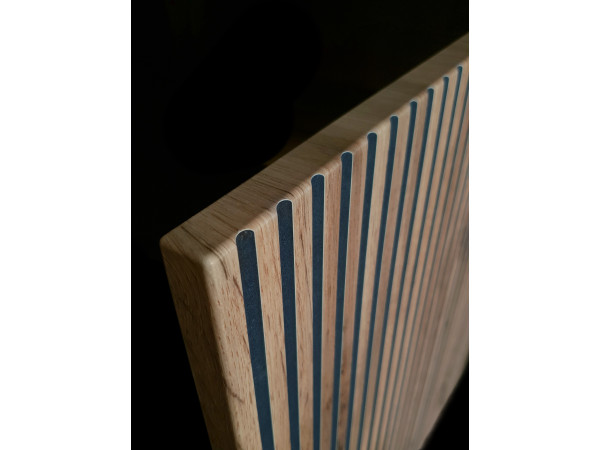 Komoda z szufladami z oś. LED, SENTO kolor Czarny + Wotan. Meble Pokojowe, do Salonu.