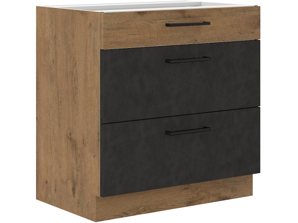 Szafka dolna 3 szuflady 80 D 3S BB - KUCHNIA VIGO MATERA