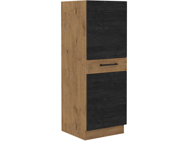 Szafka komin słupek niski, ukryte szuflady 50 DK-145 1F (3S) -KUCHNIA Dark Wood