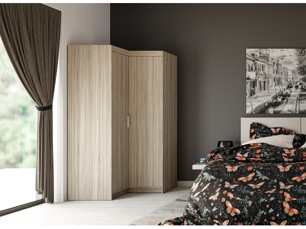 SZAFA ELENA 2D Narożna. Dąb Sonoma