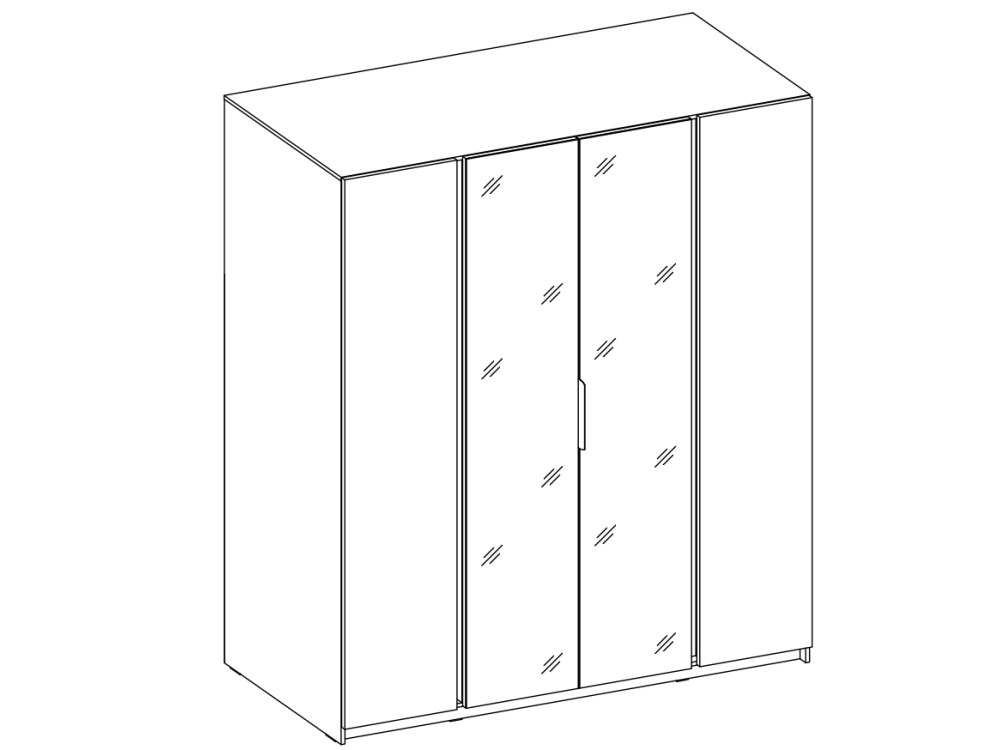 Szafa Kaja kolor dąb evoke / dąb evoke. 2...