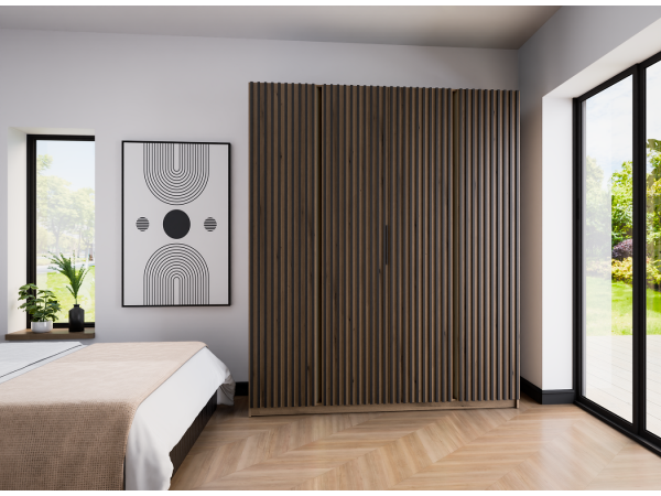 Szafa Kaja kolor dąb evoke / dąb evoke . 4 lamele