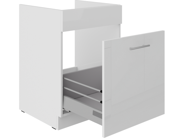 Szafka dolna pod zlew z wysuwaną szufladą 60 ZL 1S BB -KUCHNIA LARA BIAŁA