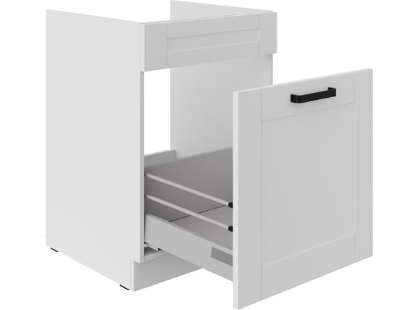 Szafka dolna pod zlew z wysuwaną szufladą 60 ZL 1S BB -KUCHNIA LUNA BIAŁA - BIAŁA