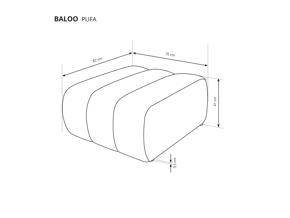 Pufa Baloo Różne kolory.