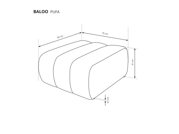 Pufa Baloo Różne kolory.