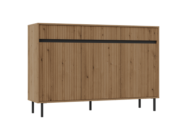 Komoda 3 Fronty + 3 Szuflady, Osaka kolor dąb evoke...