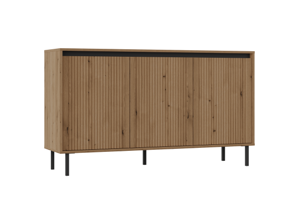 Komoda 3 Fronty, Osaka kolor dąb evoke (lamel). Stwórz...