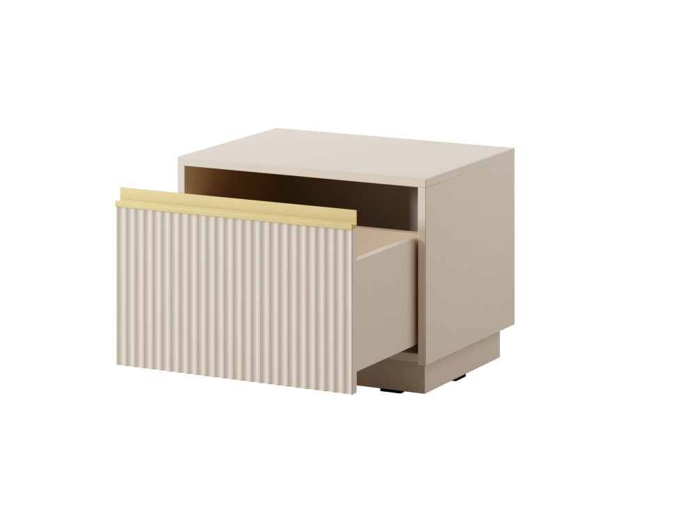 Stolik Nocny Royal z szufladą, kolor Beż...