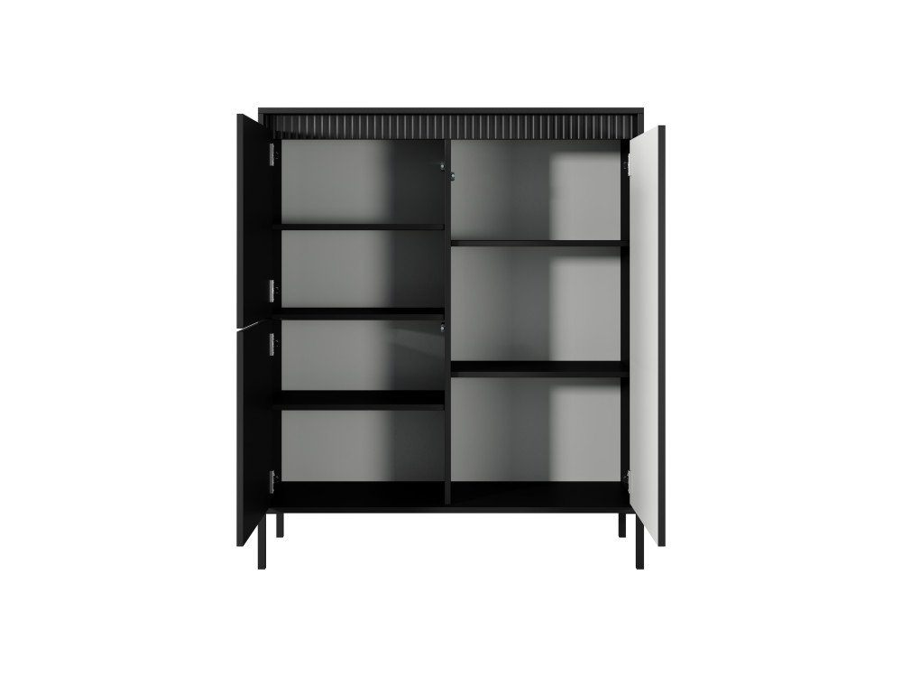 Komoda Wysoka 3 fronty Senso, kolor Czarny....