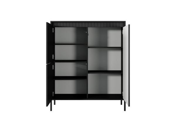 Komoda Wysoka 3 fronty Senso, kolor Czarny. Stwórz własny zestaw.