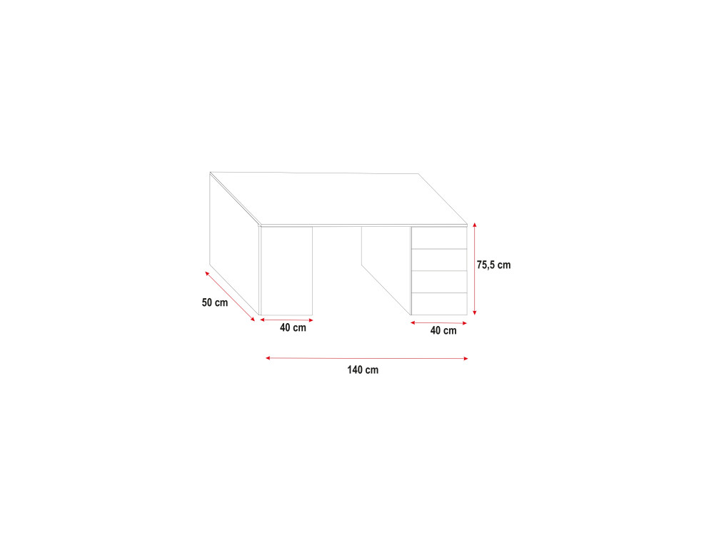 Łóżko młodzieżowe Raj V, kolor Szary. P/L