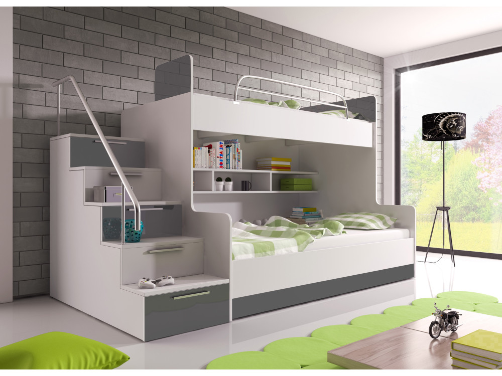 Łóżko piętrowe Raj II dla chłopców, kolor...