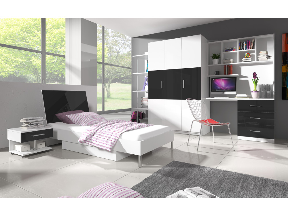 Meble Młodzieżowe Raj III, kolor Czarny.