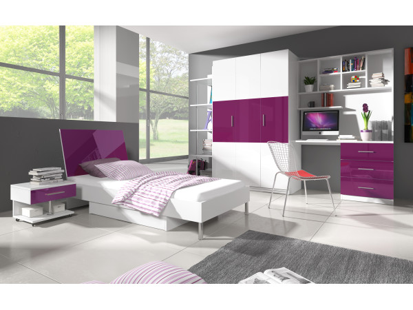 Meble Młodzieżowe Raj III, kolor Fioletowy.