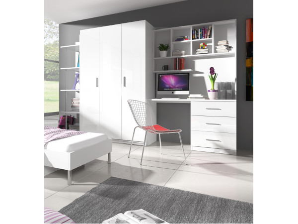 Meble Młodzieżowe Raj III, kolor Biały.