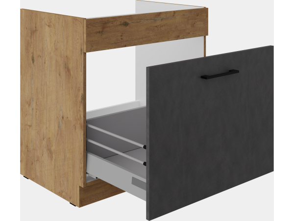 Szafka dolna pod zlew z wysuwaną szufladą 80 ZL 1S BB -...