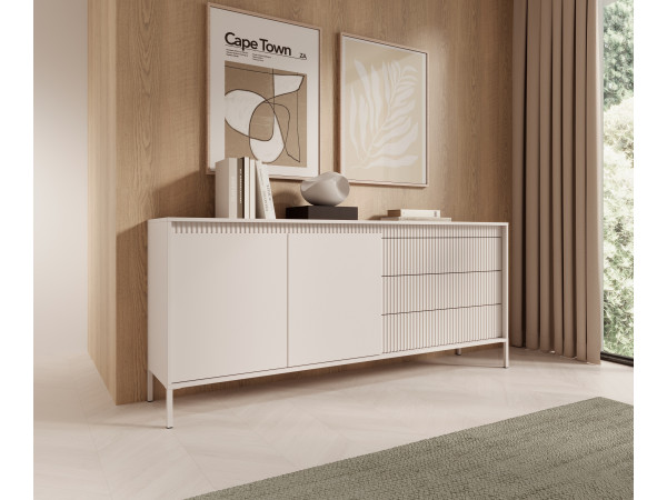 Komoda 187 2Fronty + 3szuflady  Senso, kolor Beżowy....