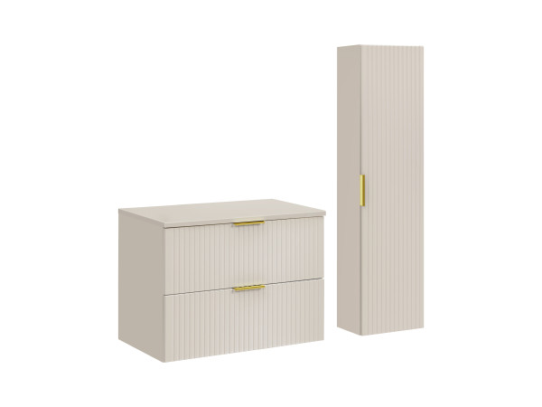 Zestaw Meblowy 80Cm Z Blatem I Szafką Wysoką