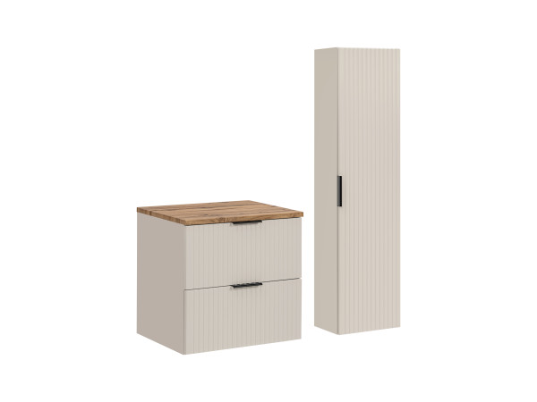 Zestaw Meblowy 60Cm Z Blatem I Szafką Wysoką