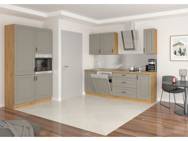 KUCHNIA STILO CLAY GREY + DĄB ARTISAN. Dowolna...