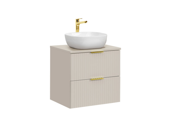 Zestaw Meblowy 60Cm Z Blatem I Umywalką Nablatową Smile