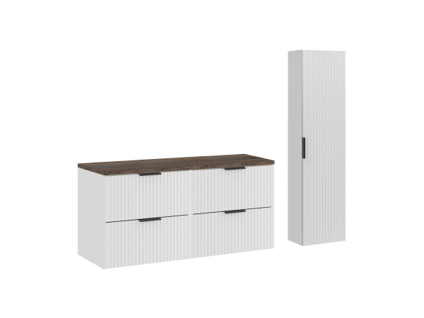 Zestaw meblowy 120cm z blatem i szafką wysoką