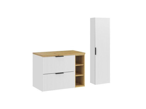 Zestaw meblowy 80cm z blatem i szafką wysoką