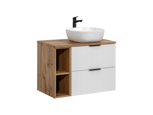 Zestaw meblowy 80cm z blatem i umywalką nablatową smile