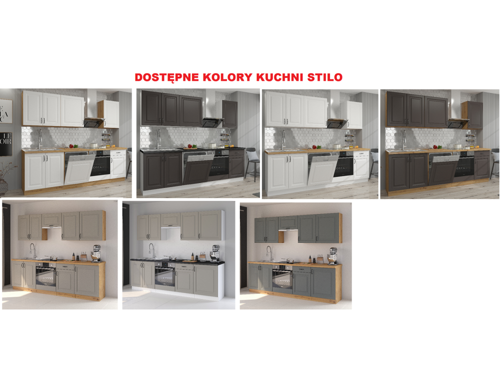 KUCHNIA STILO CLAY GREY + BIAŁY Dowolna...