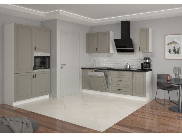 KUCHNIA STILO CLAY GREY + BIAŁY Dowolna Konfiguracja Szafek.