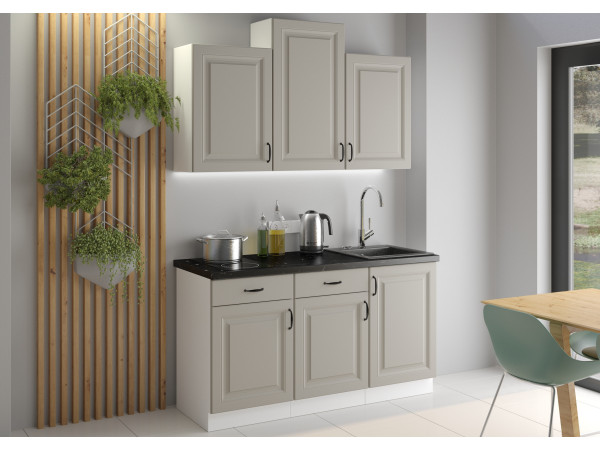 KUCHNIA STILO CLAY GREY + BIAŁY Dowolna Konfiguracja Szafek.