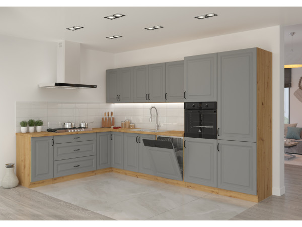 KUCHNIA STILO DUST GREY + DĄB ARTISAN. Dowolna...