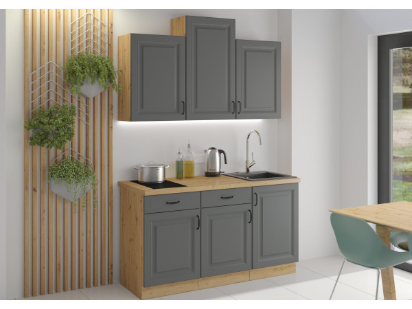 KUCHNIA STILO DUST GREY + DĄB ARTISAN. Dowolna...