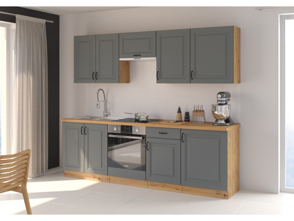 KUCHNIA STILO DUST GREY + DĄB ARTISAN. Dowolna...