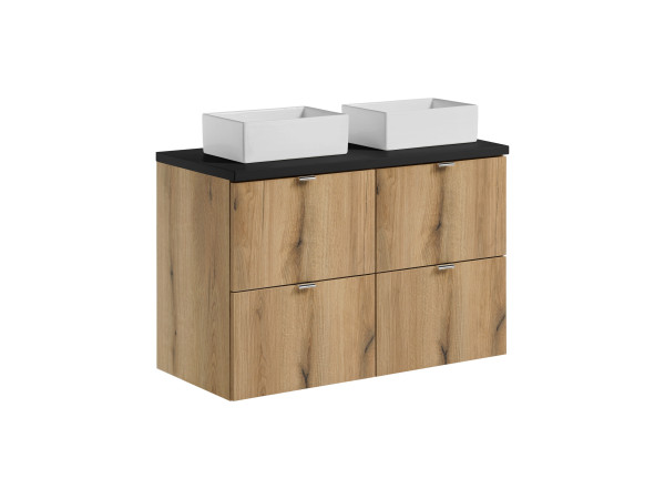 Zestaw meblowy 100cm z blatem i 2 umywalkami nablatowymi gaja