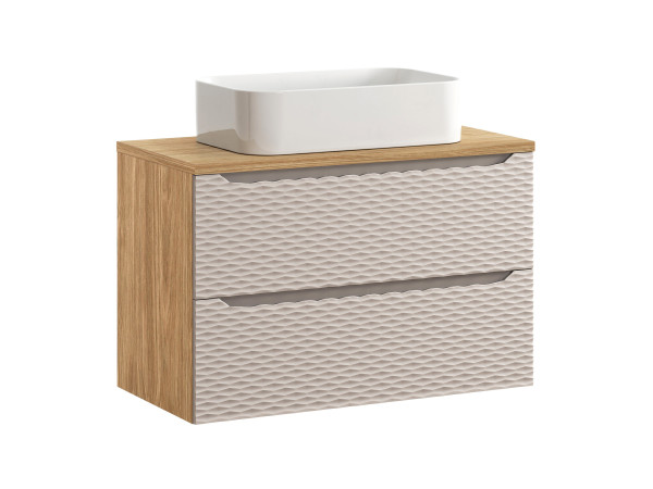 Zestaw meblowy 90cm z blatem i umywalką nablatową kati