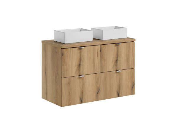 Zestaw meblowy 100cm z blatem i 2 umywalkami nablatowymi gaja