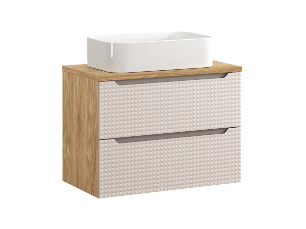 Zestaw meblowy 80cm z blatem i umywalką nablatową kati