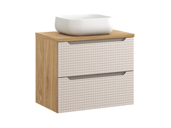 Zestaw meblowy 70cm z blatem i umywalką nablatową nika