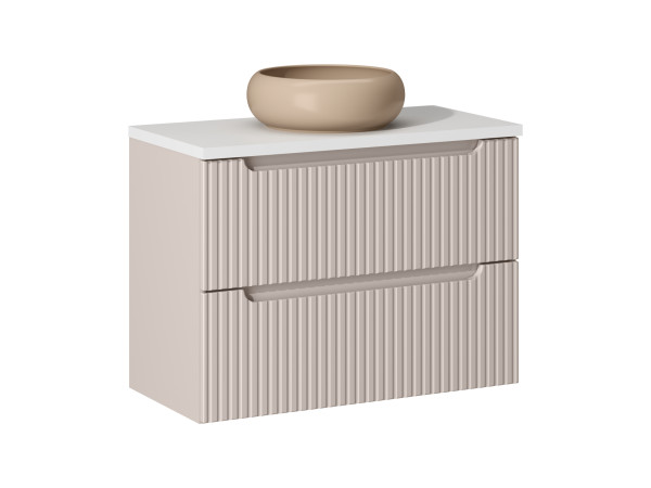 Zestaw meblowy 80cm z blatem i umywalką nablatową wiki